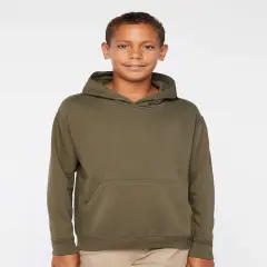 LAT&reg; Youth Long Sleeve Fleece Hoodie Military green