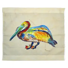 Betsy Drake Gertrude Pelican B Outdoor Wall Hanging 24x30