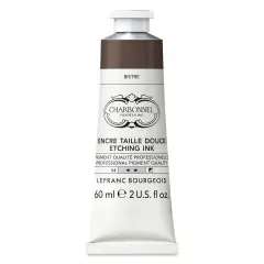 Charbonnel Etching Ink - Basic Bistre, 60 ml