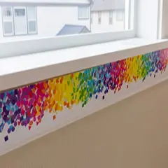 52.5 ft Bulletin Board Borders Confetti Border for Classroom Decoration