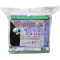 Warm Company Warm & Plush Cotton Batting-Queen Size 90"X108"