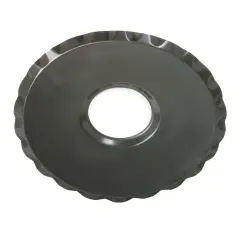 Norpro Oven Splatterguard Non Stick Fluted Edge Serving Tray 12 in Black