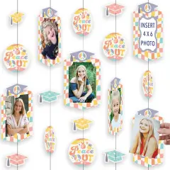 Big Dot of Happiness Groovy Graduation Party Vertical Photo Garland 35 Pieces