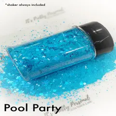 &ldquo;Pool Party&rdquo; GlitterCHUNKY- SuppliesPOSH- SUMMER