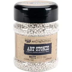 Finnabair Art Ingredients Art Stones 7.77 Ounces-White