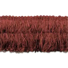 5 Yards of Chenille Loop Fringe Trim | 5 yard cut Cranberry