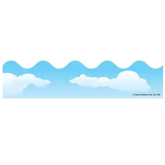 Clouds Classic Scalloped Border, 39 Feet Per Pack, 6 Packs