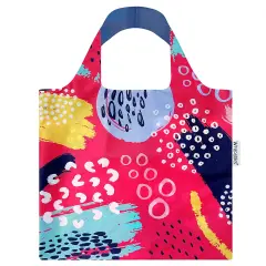 Wrapables AllyBag Collection Reusable Shopping Bag Bright Retro