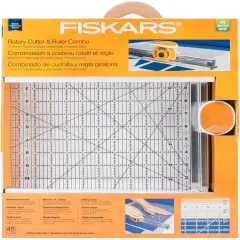 Fiskars Rotary Ruler Combo For Fabric Cutting 12"X12"