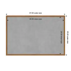 Carlisle Narrow Wood Framed Magnetic Board Carlisle Blonde