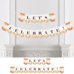 Big Dot of Happiness Fall Foliage - Autumn Leaves Party Bunting Banner - Party Decorations - Let's Celebrate
