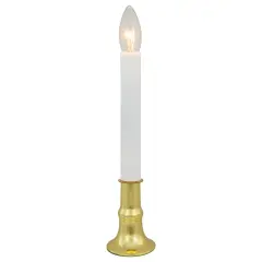 Northlight Single Light Window Candle with Timer - 9" - White