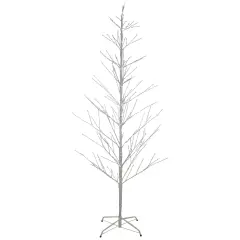 Northlight 6' LED Lighted White Birch Christmas Twig Tree - Pure White Lights