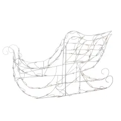 Brite Star Lighted Sleigh Outdoor Christmas Decoration - 48" - Clear Lights White