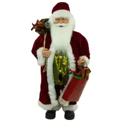 Northlight Santa Claus with Gift Bags Christmas Figure -36" Red