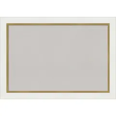 Eva Framed Corkboard, Grey Cork Eva White Gold