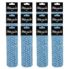 Pack of 12 Crochet Stretch Headbands Blue