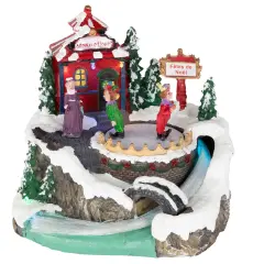 Northlight LED Lighted and Animated Christmas Scene Village Display Decoration - 7.75" Multi