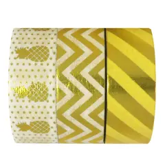 Wrapables Washi Masking Tape (Set of 3) Tropical Delight