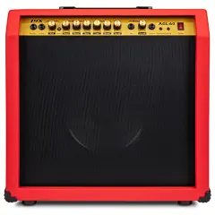 LyxPro Electric Guitar Amp, 60 Watt Portable Amplifier Red