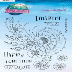 Studio Light Mindful Moodling Clear Stamp-Nr. 189, Imagine The Florals