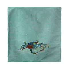Betsy Drake Betsy's Crab Blue Beach Towel