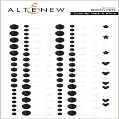 Essential Black & White Enamel Dots