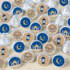 Big Dot of Happiness Eid Mubarak - Happy Eid Party Small Round Candy Stickers - Ramadan Party Favor Labels - 324 Count