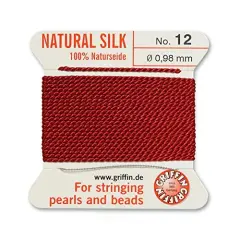 #12 Garnet Griffin Silk Bead Cord (2 Meters)