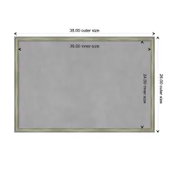 Salon Scoop Wood Framed Magnetic Board Salon Scoop Silver