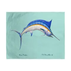 Betsy Drake Blue Marlin Beach Towel Multicolor
