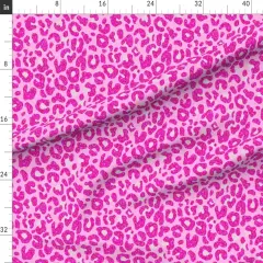 Various Fabrics by the Yard or Fat Quarter Y2K Maximalist Cheetah Animal Print Leopard Whimsical Hot Pink Custom Printed Fabric by Spoonflower