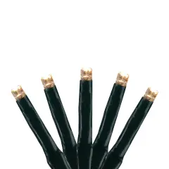 Hofert LED M3 Cluster Wide Angle Mini Christmas Lights - Warm White - 20.5 ft Black Wire - 200ct