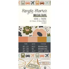 Simple Stories Here & There Washi Tape-5/Pkg