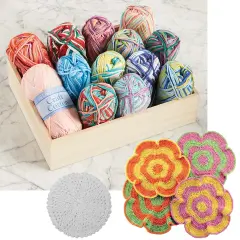 Village YarnDishcloth Cotton Value Yarn Pack Multi