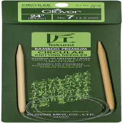Takumi Bamboo Circular Knitting Needles 24"-Size 7/4.5mm