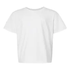 Gildan&reg; Softstyle Youth CVC Crewneck Short Sleeve T-Shirt White