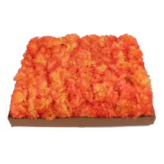 Artificial Carnation Picks, 100-Pack, 5" Long, 3.5" Wide, Orange Silk Blooms, Decorative Floral Picks, Parties & Events, Home & Office Decor, Floral Home by Artificial Flowers