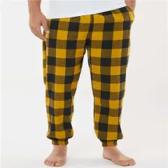 Flannel Jogger | RADYAN&reg; Gold-black
