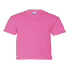Gildan&reg; Ultra Cotton Youth Crewneck Short Sleeve T-Shirt Safety pink