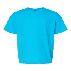 Gildan&reg; Softstyle Youth CVC Crewneck Short Sleeve T-Shirt Caribbean mist