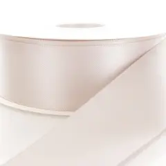 2.25" Double Faced Satin Ribbon Beige
