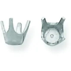 14K White Gold 4 Prong Round Closed Back Setting 2.7mm