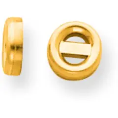 14K Gold Round Bezel Setting 6mm