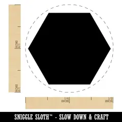Hexagon Solid Self-Inking Rubber Stamp for Stamping Crafting Planners UV