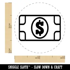 Money Cash Bills Self-Inking Rubber Stamp for Stamping Crafting Planners UV