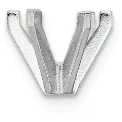 14K White Gold 6 Prong Oval Setting 3mm