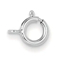 14K White Gold Spring Ring Clasp