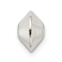 Sterling Silver Saucer Beads 5.9 x 8mm - Pack of 6