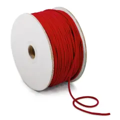 1/8" Soft Knit Elastic Cord - 100 Yard Spool Red